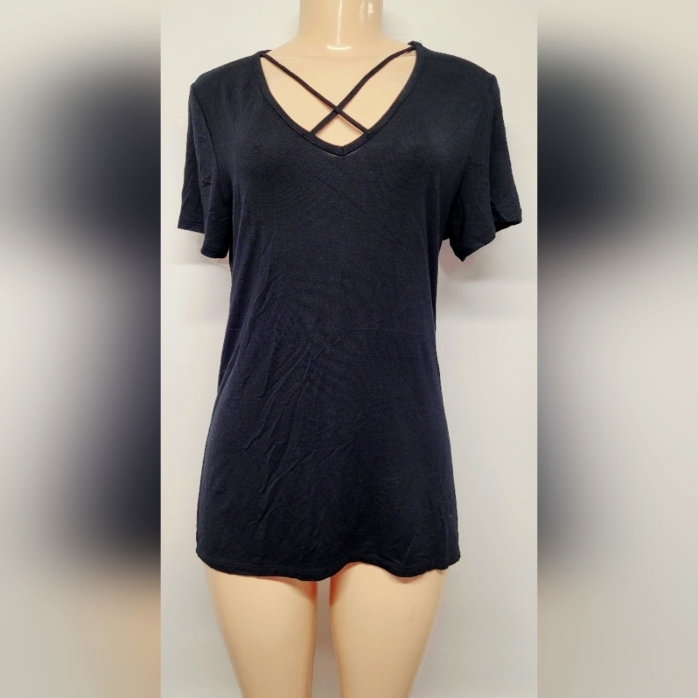 Able Slinky Stretch Top Criss Cross Front S
